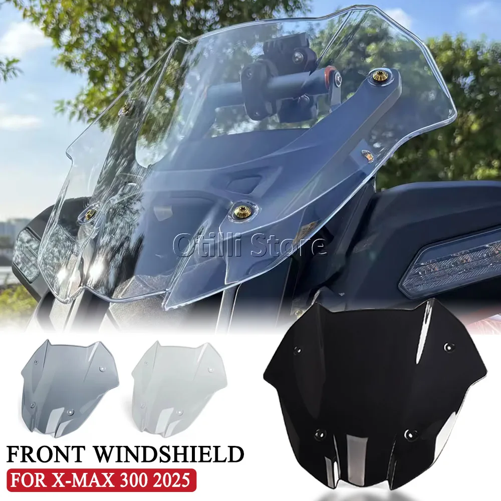 

For YAMAHA X-MAX300 XMAX300 XMAX 300 Tech MAX 2025 Motorcycle Windshield Windscreen Wind Shield Deflectore Fairing Fly Screen
