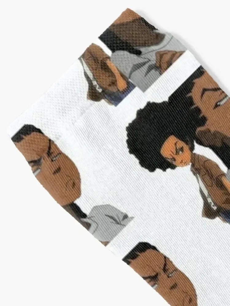 The Boondocks Huey Socks Stockings compression snow bright garter Novelties Boy Child Socks Women's