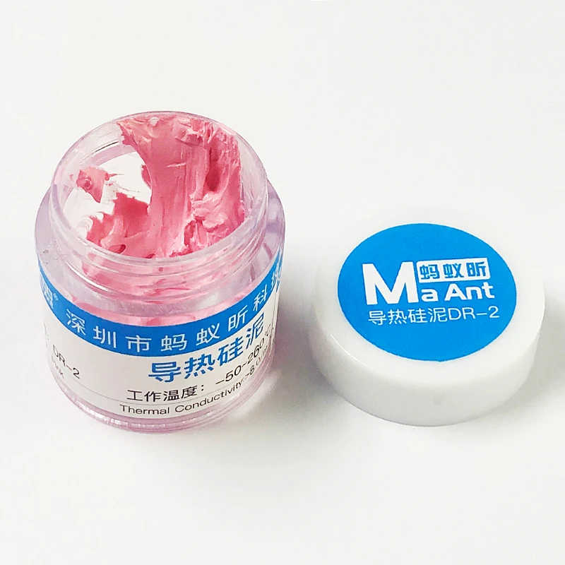 MaAnt Weight 5g/20g Grams Syringe Packaging Pink MR-1/MR-2 Thermal Silicone Grease Paste CPU GD66 Thermal Grease Paste