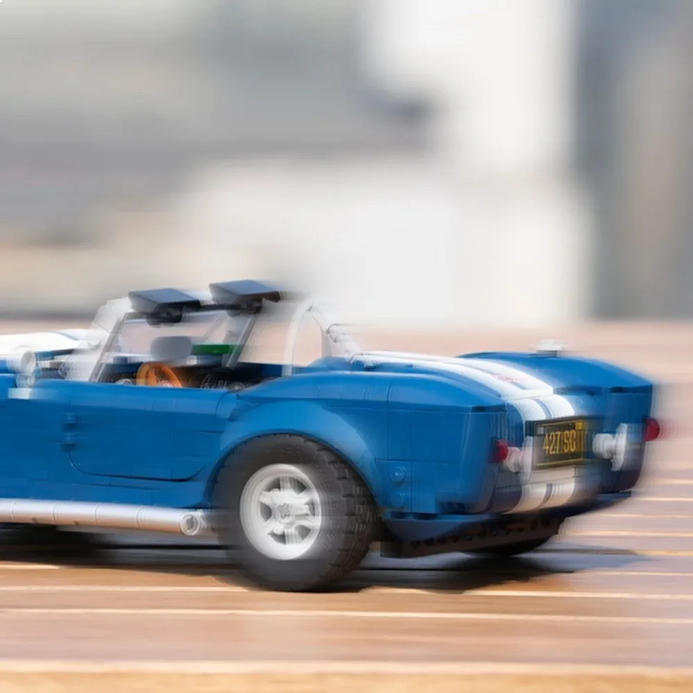 1241 pièces, modèle de voiture de course à capot long et toit ouvert, blocs de construction, jouet de Noël pour la décoration familiale et les cadeaux