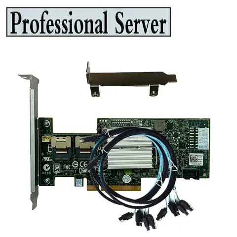 Dell H200 IT 모드 SATA/SAS SAS2008 HBA 컨트롤러 RAID 6Gbps PCIe x8 LSI 9211-8i M1015 ZFS FreeNAS unRAID + 2* SATA 케이블