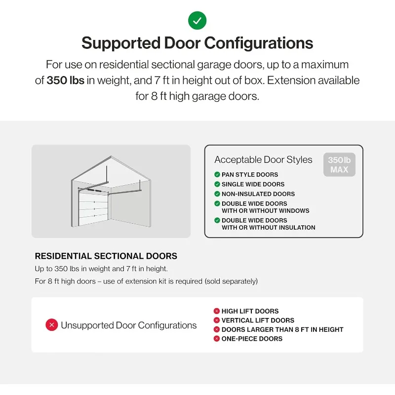 فتاحة باب جراج سلسلة محرك 500 مع واي فاي - موديل 1135VM