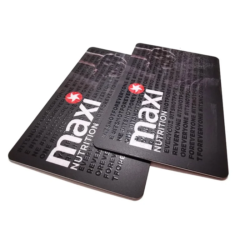 Custom.,pieces. custom PVC cards matte black magnetic metal offset screen printing embossing hot stamping surface f