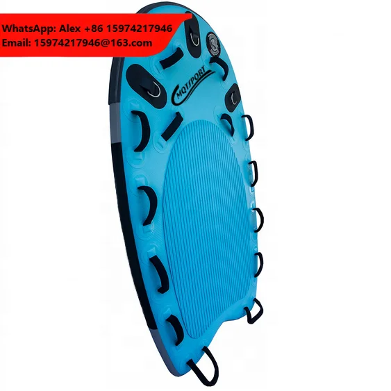 China Factory Cheap Inflatable Floating Mat Rescue Board, Inflatable Surfing Body Board Inflatable Jet Ski Rescue Sled