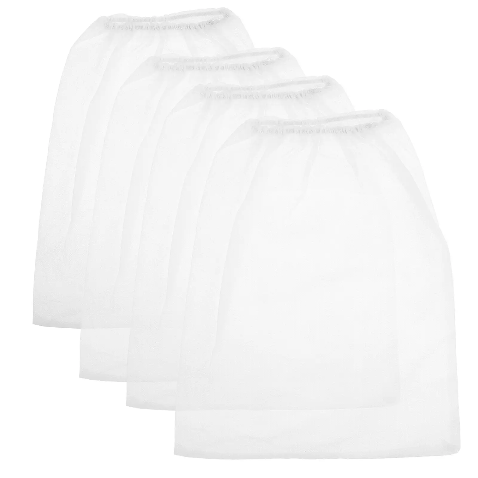 

4 Pcs Dust Collector Vacuum Bags for Nail Manicure Thick Nonwoven Storage Bag Replacement Nail Dust Pouch Cleaner Accessories