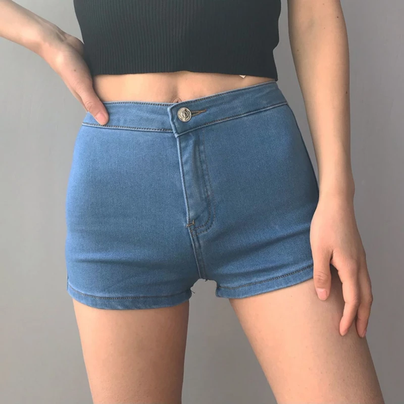 High Waist Solid Color Slim High Street A-line Shorts Women Clothing Summer New Youth All-match Sexy Hot Pants Casual Fashion
