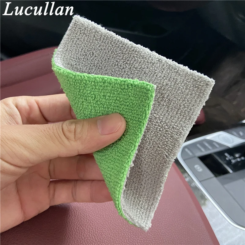 Lucullan Portable Ceramic Coating Applicators Thick Cloth+ Foam Block with Double Side Hook and Loop