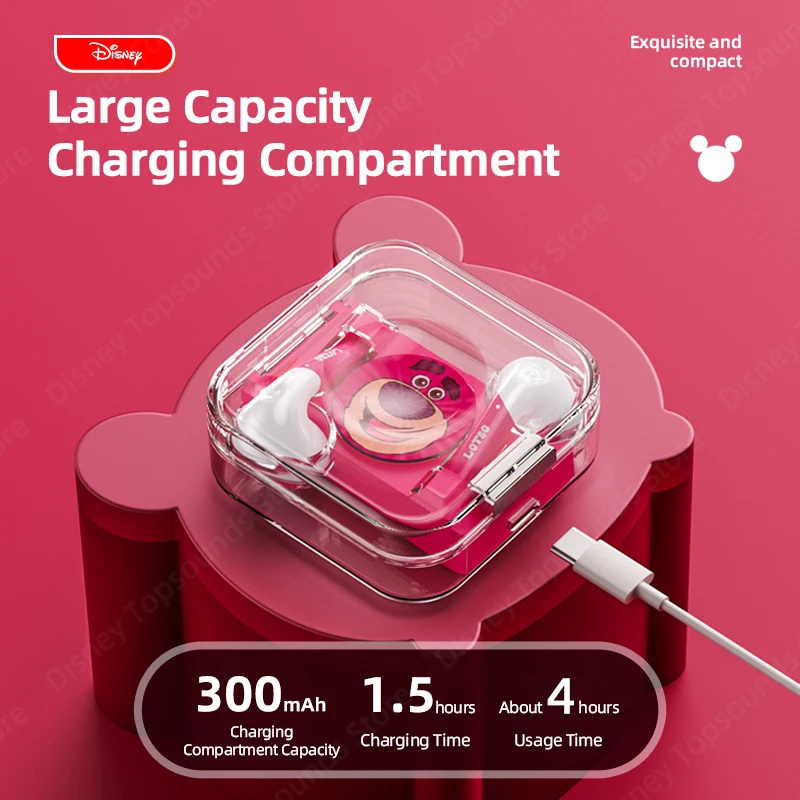 Choice US Disney LK-10  Bluetooth 5.2 Simple Operation Easy to Grasp Earphones Stable Connection Headset High Quality Headphones