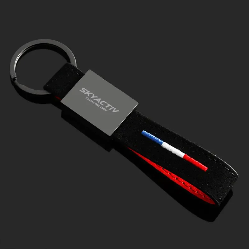 Car Key Rings Alloy Buckle Keychain Pendent Keyfob for Mazda Skyactiv Logo CX7 CX8 CX9 CX30 RX8 MX5 ATENZA M3 Premacy RX7 RX8