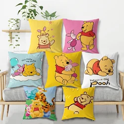 Disney-Juste de coussin de dessin animé, taie d'oreiller douce, canapé décoratif, chambre à coucher, Noël, cadeau d'anniversaire, 40x40cm