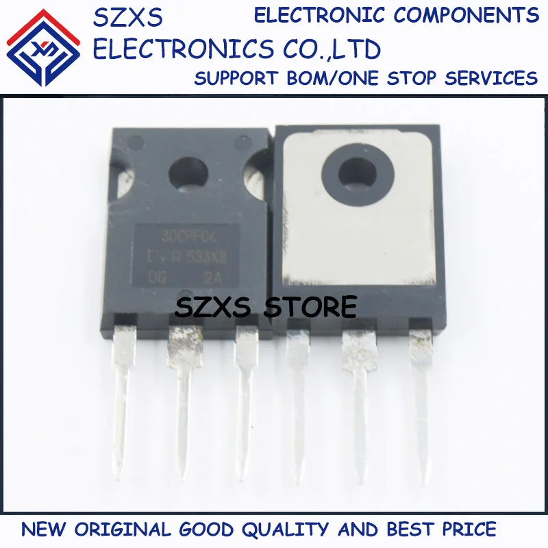 

New Original 10Pcs 30CPF04 TO-247 30A 400V Fast Recovery Diode In Stock Electronic Components Good Quality