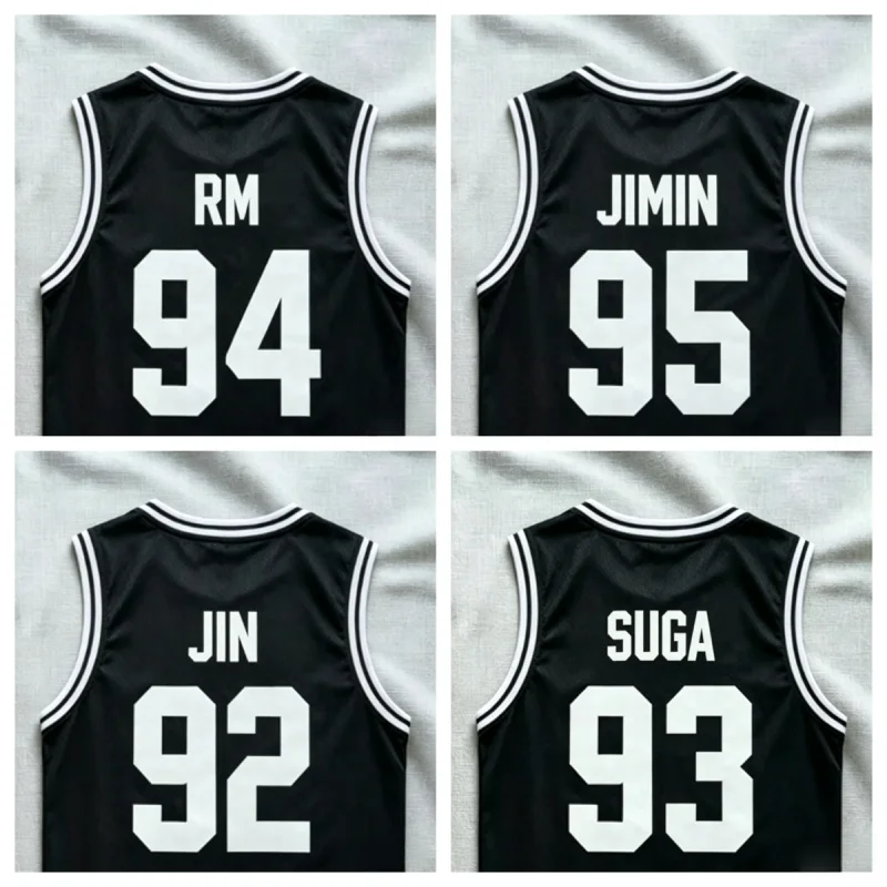 Novo 2026 BTS BTS ARMY Colete de Basquete e Camiseta Esportiva 3D para Fãs e Membros, Tema Onda Coreana, para Homens, Bandas e Concertos, Vestuário Familiar