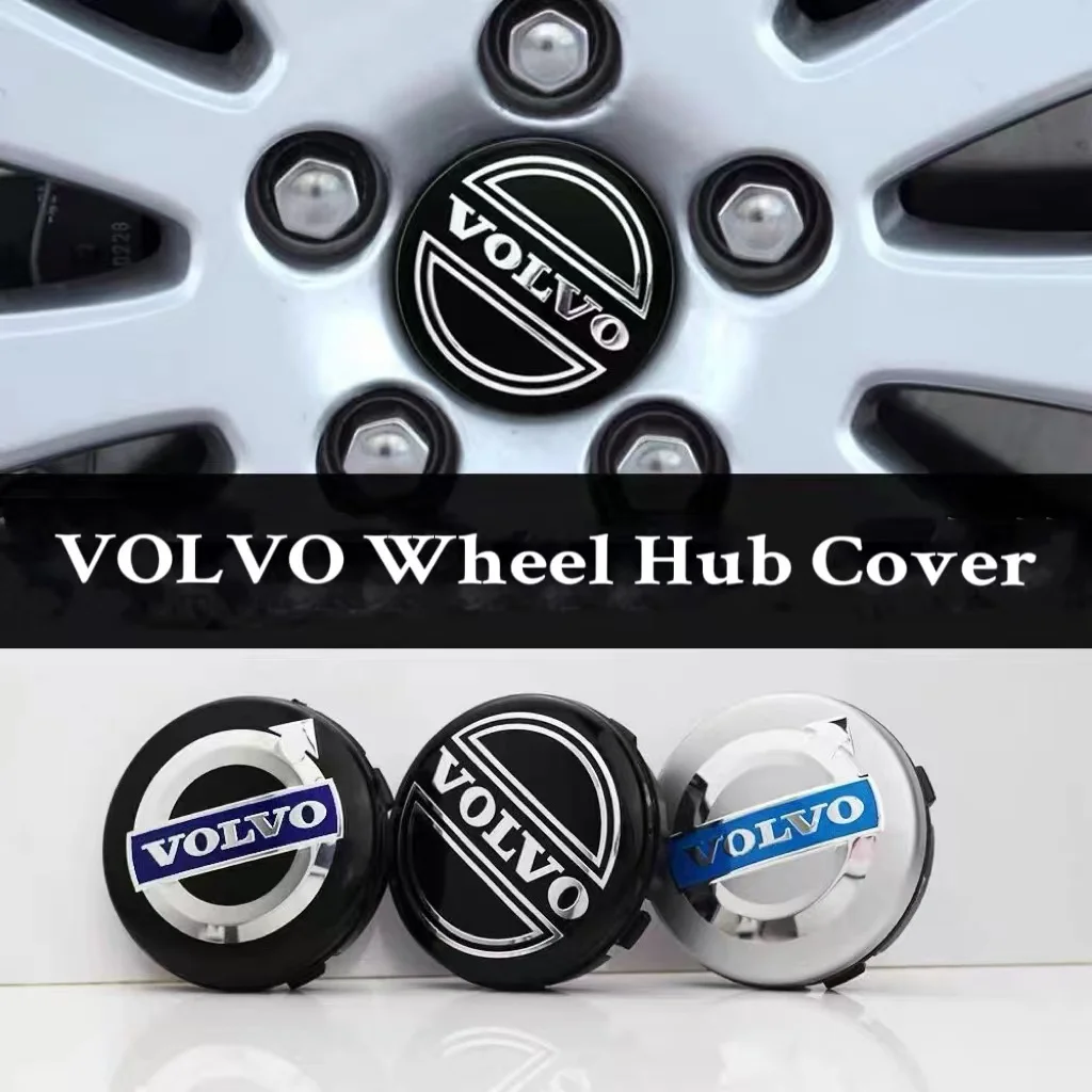 4Pcs Rim Center Caps Car Wheel Hub Replace Cover For Volvo XC60 S60 V40 V50 V60 S80 S40 C30 AWD C70 S40 S60 S80 S90 T6 V70 V9