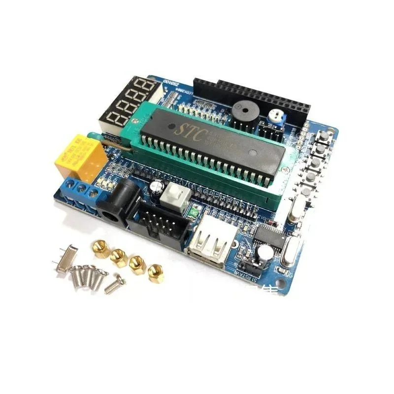 DIY learning board kit suit the parts 51/AVR microcontroller development board learning board STC89C52