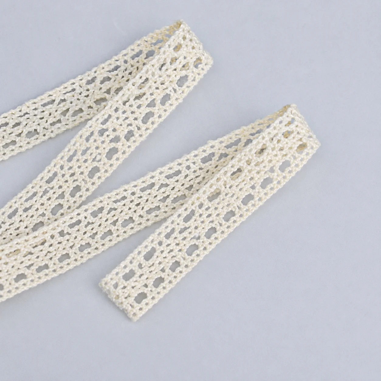 Cotton Lace Ribbon Hand Woven Crocheted Lace Ribbon Garment Lace Trim Crocheted For Headwear Making Home Decoration Bed Sheets