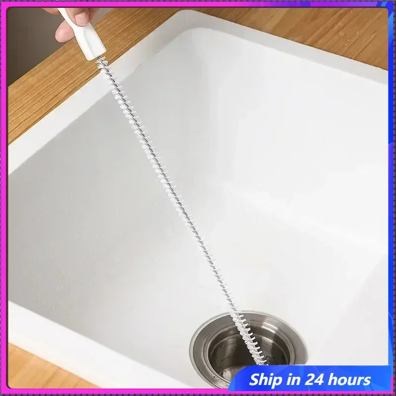 

Pipe Unclogger Brush Bathroom Hair Sewer Sink Cleaning Brush Face Pool Cleaning Brush Drain Relief Auger Cleaner Tool