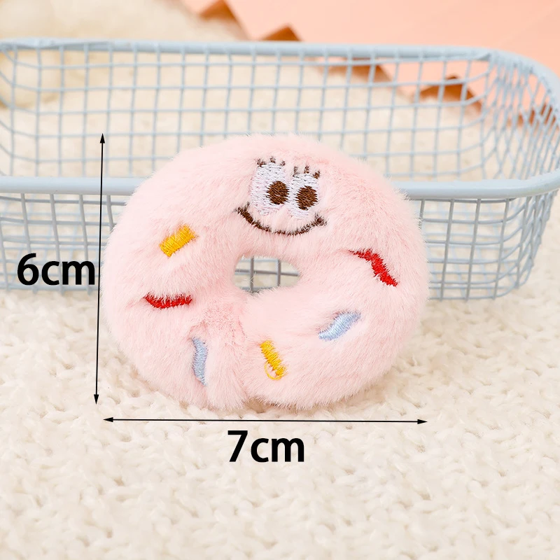 Creative Cute Plush Cartoon Cookies Keychain Pendant Fashion Funny Keyring Exquisite Backpack Decoration Accessories Gifts