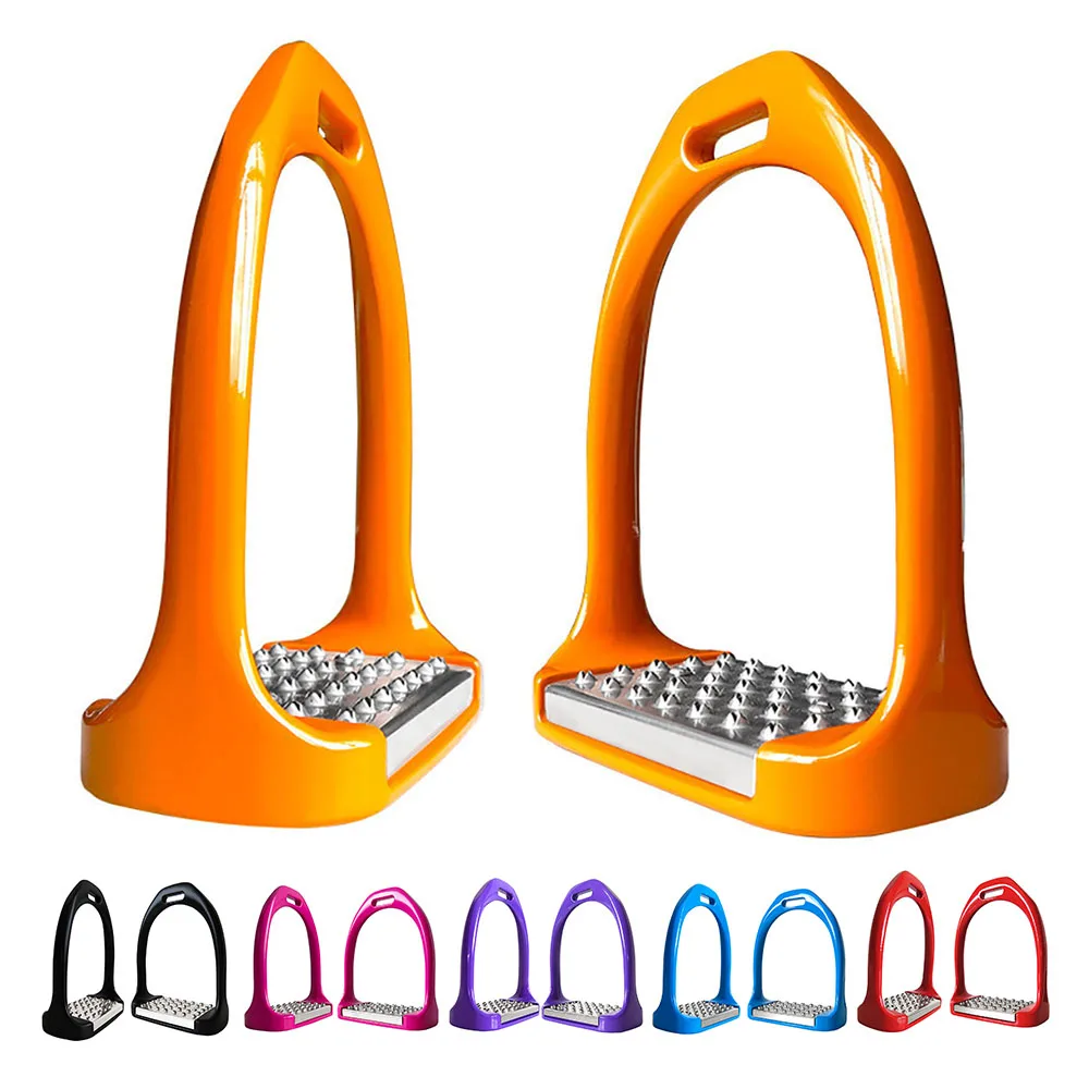 1 Pair Horse Riding Stirrup Equipment ,with Non-slip Rubber Pad Protection Saddle