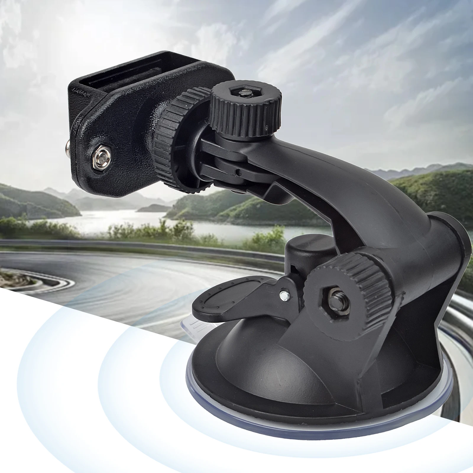 

Автомобильное крепление для рации, держатель на присоске для радио, двухсторонний держатель для приборной панели/лобового стекла/окна для портативной радиоприемки с зажимом