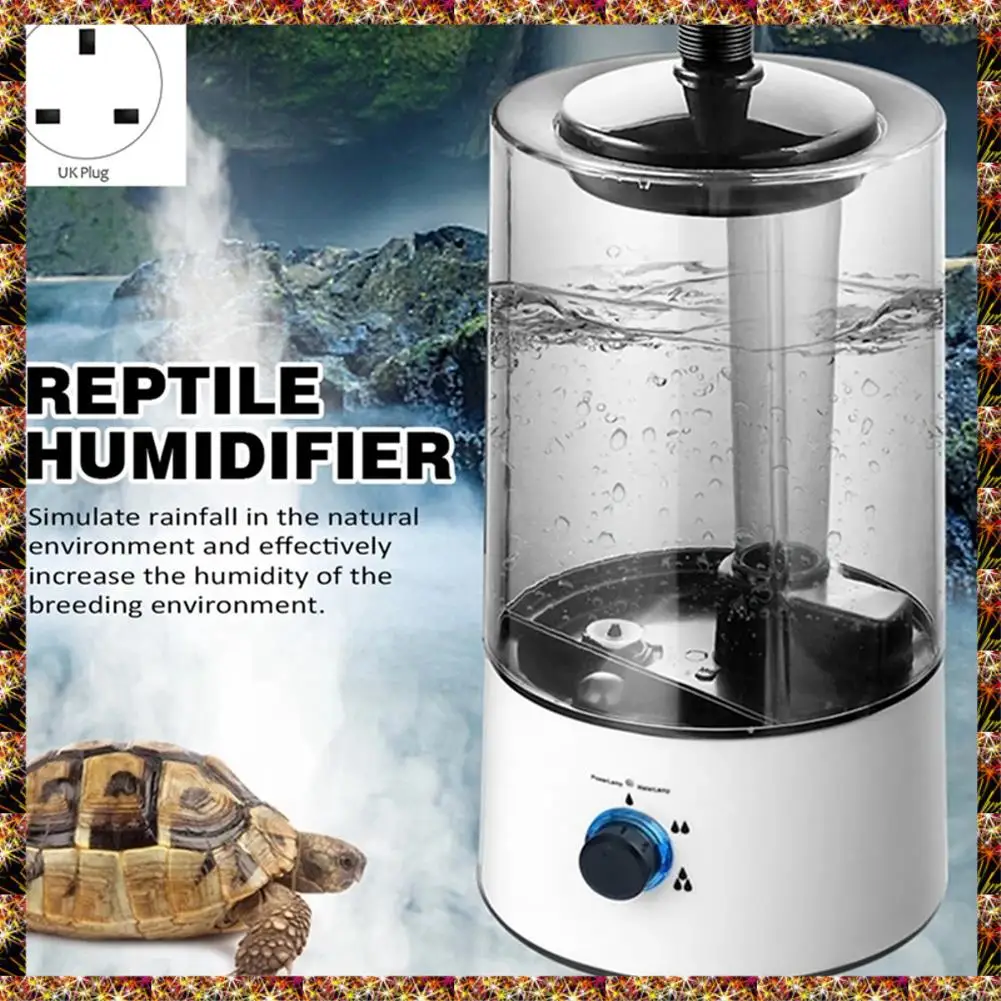 BTCL 4L Amphibians & Reptile Mist Humidifier พร้อมท่อปรับ Terrarium สัตว์เลื้อยคลาน Fogger Humidifier อุปกรณ์เสริม