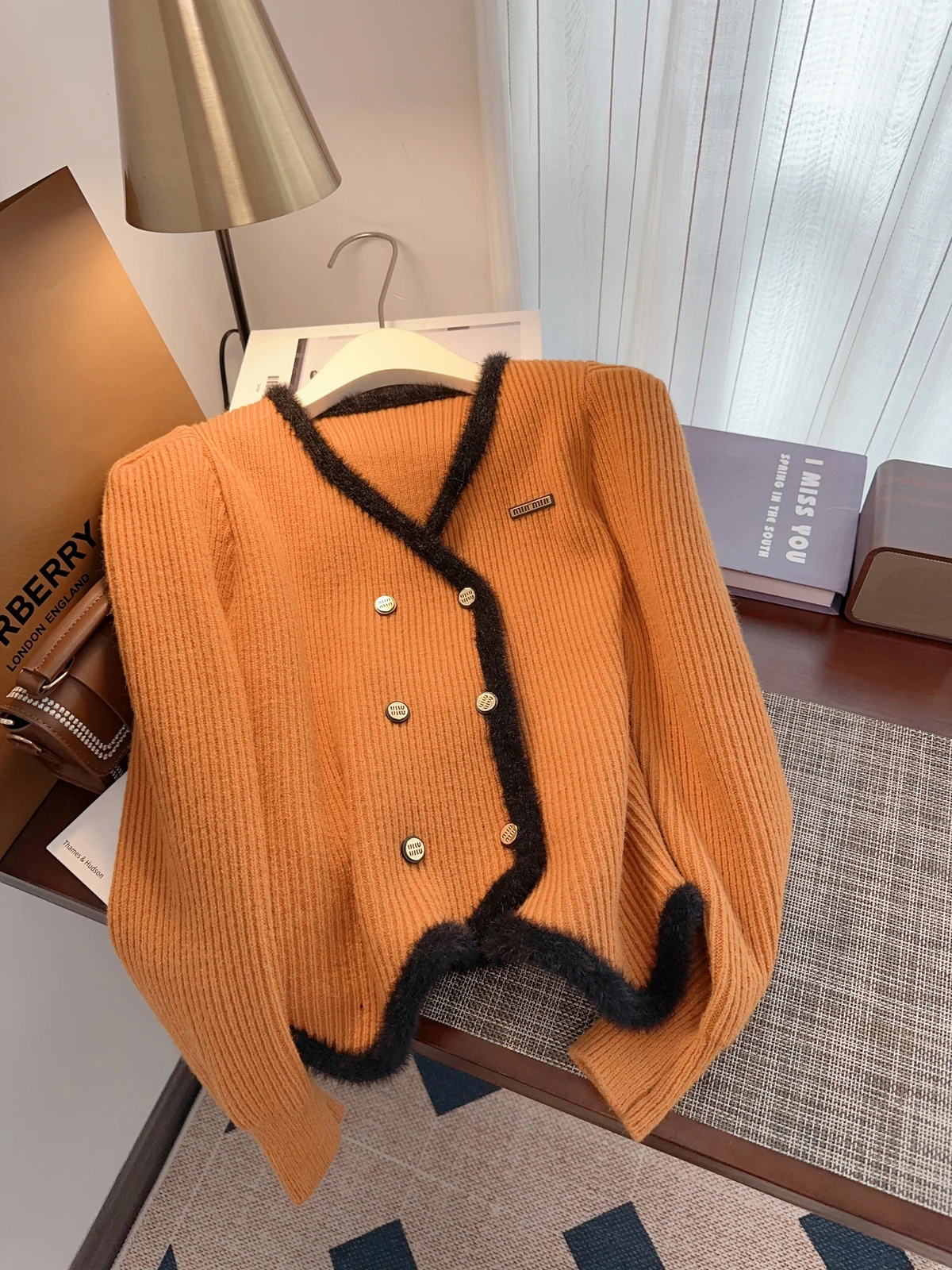 Elegant Stylish Sweater Women Cardigan Tops Double-breasted Long Sleeve Knitwear Fashion Chic Ladies Jumpers Femme 2024