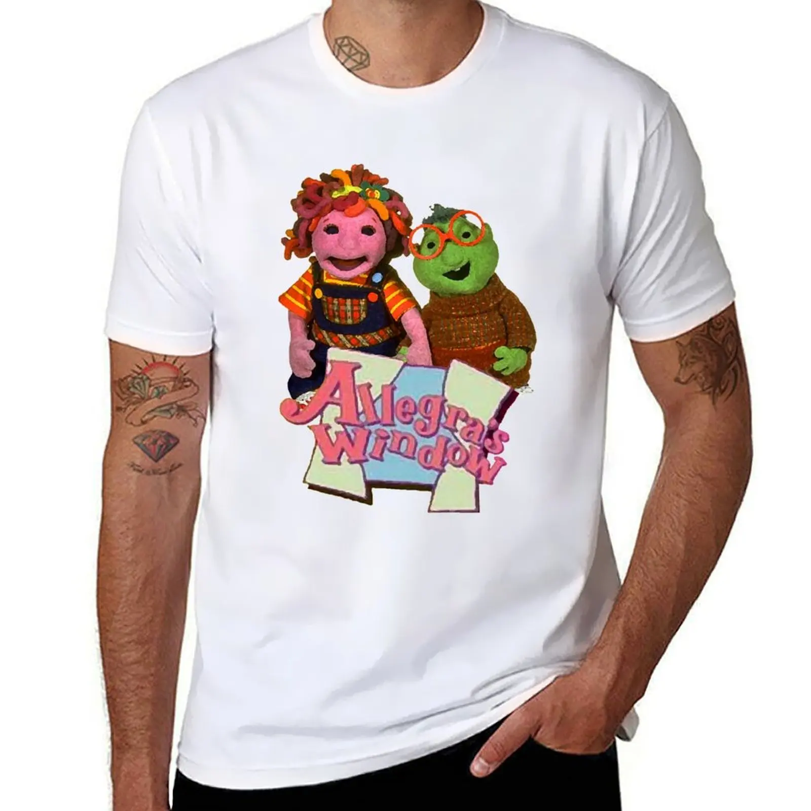 

Allegras Window 90s childhood Tribute T-Shirt man t shirt luxury t shirts for man pack cotton T-Shirt