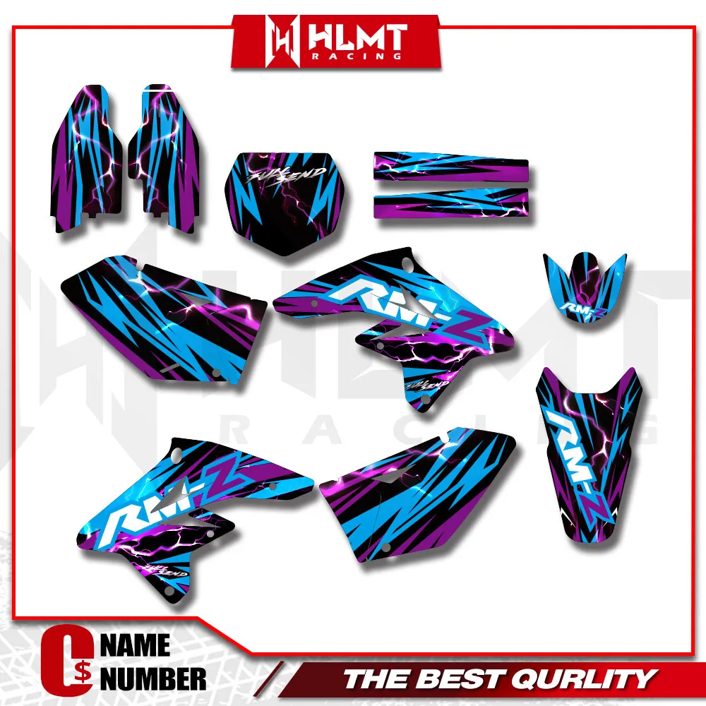 Kit de Adhesivos de TPU Personalizables para Motocross Suzuki RMZ250 RM-Z 250 Z250 RMZ 250 2007 2008 2009, Gráficos y Calcomanías de Fondo, Protector