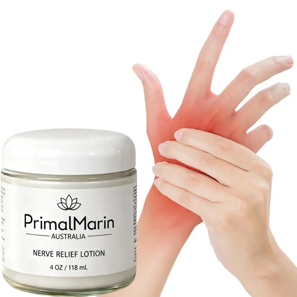 Professional Hand Joint Smooth Repair Lotion 118ml PrimalMarin Nerve Relief Lotion Relieve Body Numbness Tingling Topical Lotion