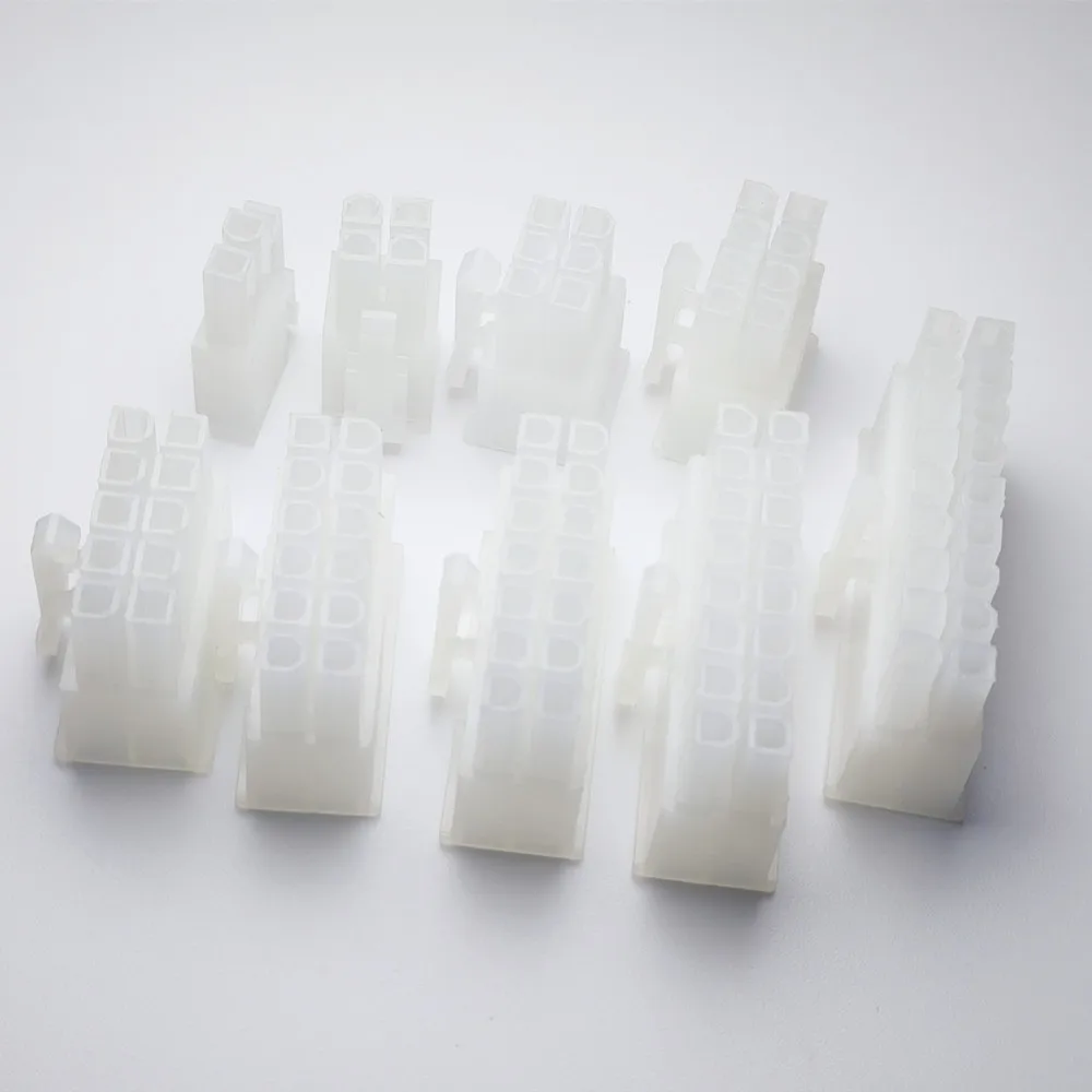 200PCS 5557 4.2mm 2P 4P 6P 8P 10P 12P 14P 16P 18P 20P 24P white/black male plug shell for car computer connectors Housing