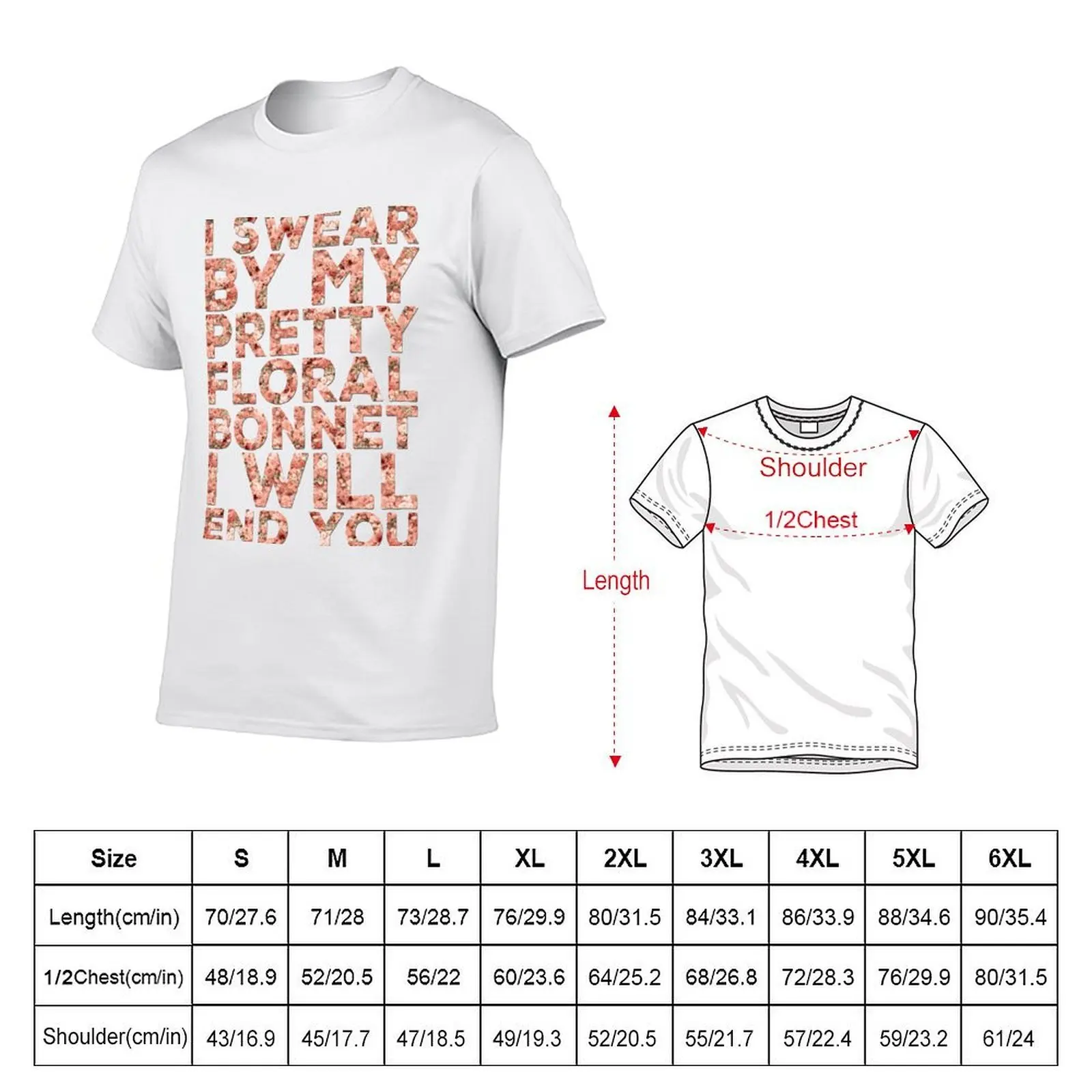 تي شيرت By My Pretty Floral Bonnet تي شيرت مع مطبوعات قمصان أنيمي للرجال #5