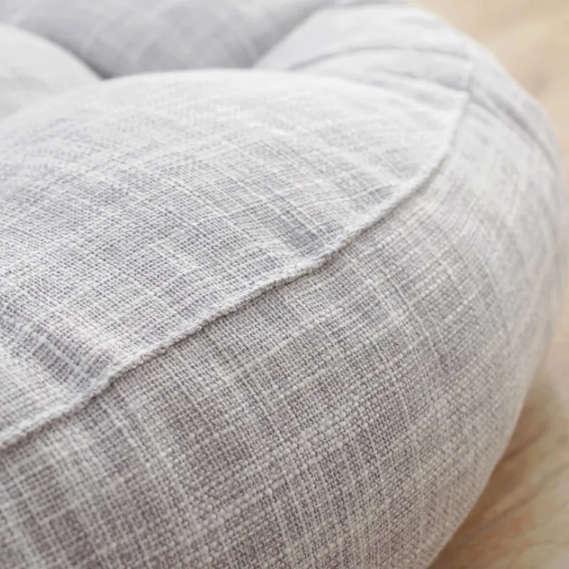 Frühling Sommer Großes Bodensitzkissen Verdicktes Tatami-Stuhlkissen Getuftetes Rundes Großes Kissen Stuhlauflage Ottoman Poufs – Detail 6