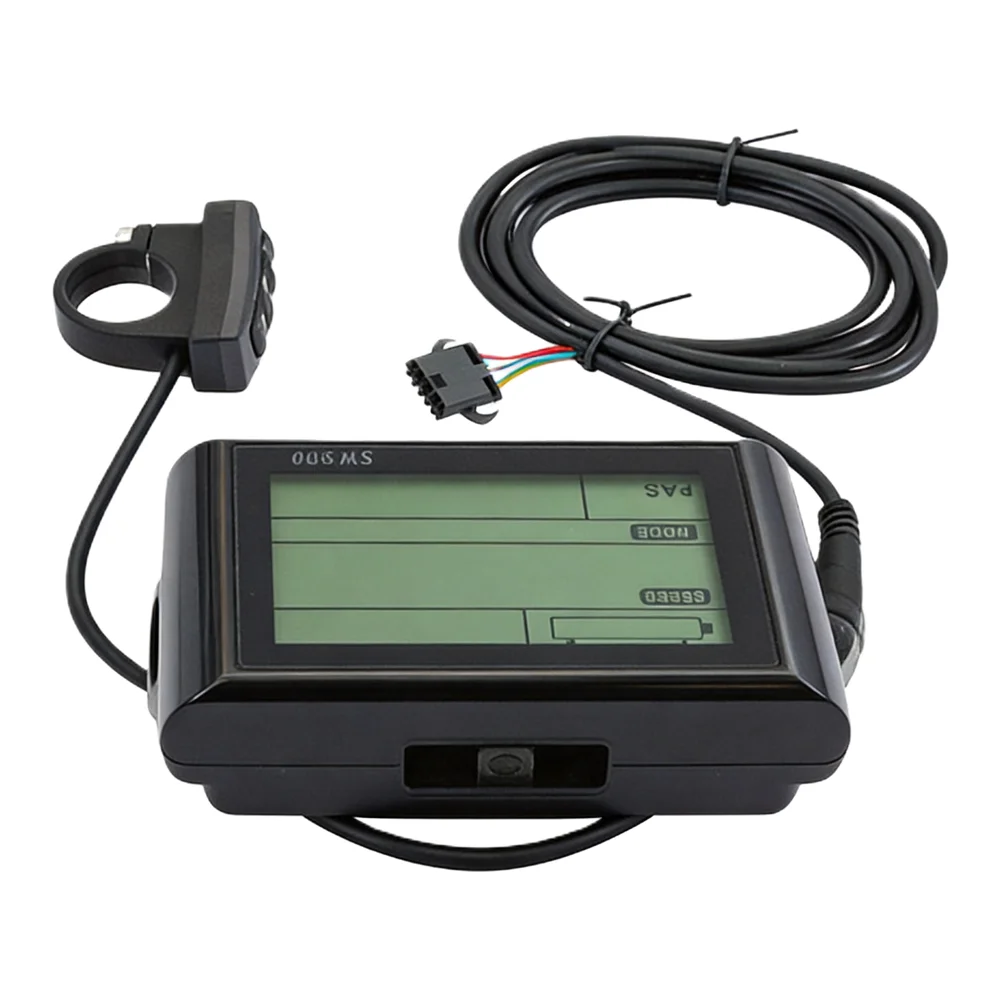 Electric Bicycle SW900 LCD Display for 24V to 60V with Voltage Detection and Riding Data Monitoring Functionality