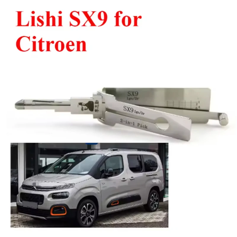 

LISHI 2-в-1 SX9 для Citroen, Citroen, LANCIA для PEUGEOT, комплект отмычек для открытия дверного замка автомобиля, слесарные инструменты