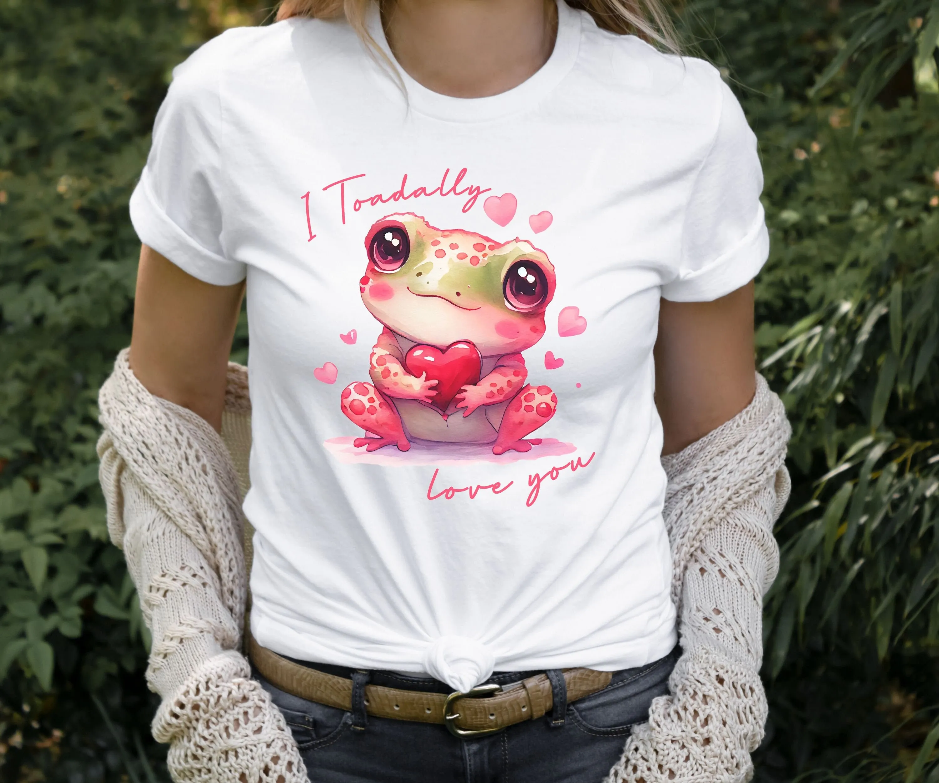 Valentine shirt I Toadally Love You T Frog Valentine's Day apparel Mom gift for her