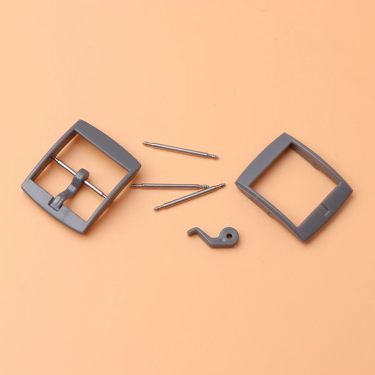 

4Pcs Plastic Watch Buckle Durable Simple Style Suitable Silicone Bands Watch Clasp Accessories for Friends Gift