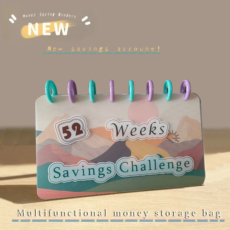 Mini Binder Deposit Challenge Deposit 52 Weeks Deposit Challenge Binder Creative Mini Deposit Binder Gifts