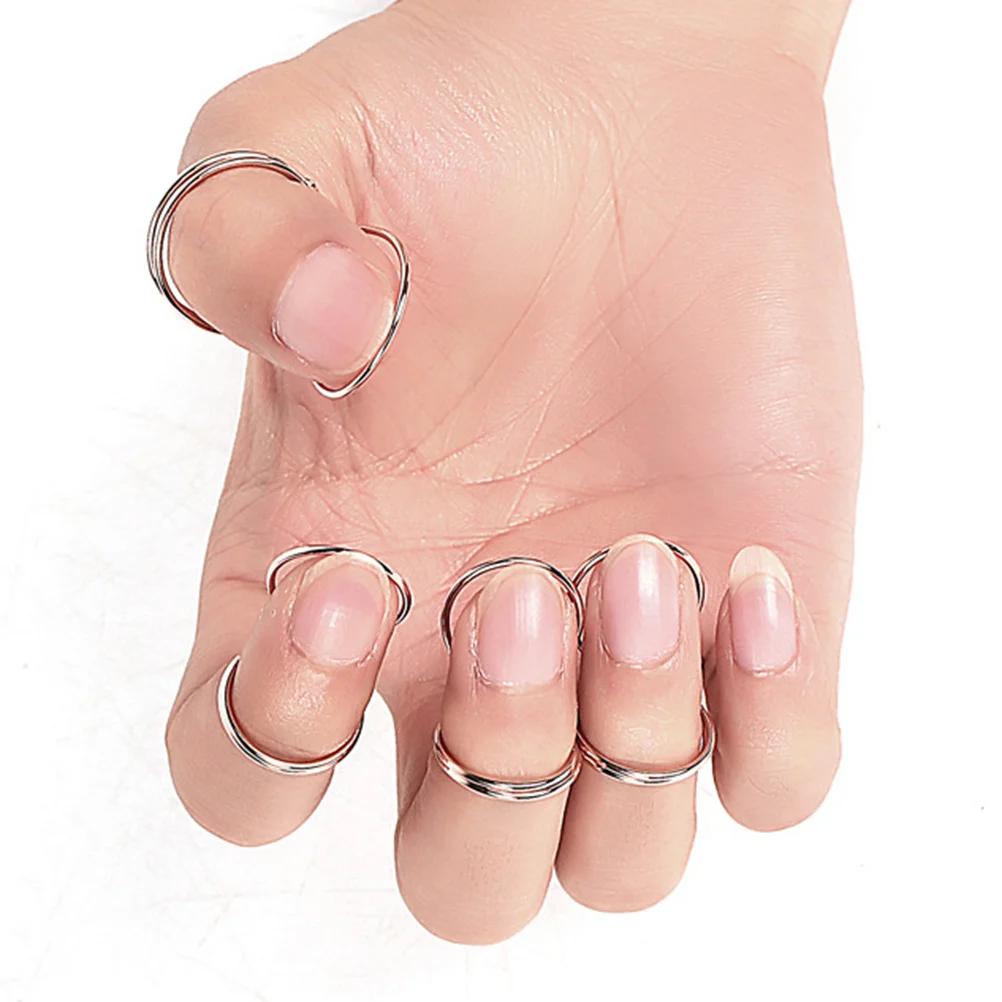 

2Set Creative Nail Plectrum Guitar Picks Fashion Thumb Accessory Durable Material Standard Size for Most Fingers Beginners