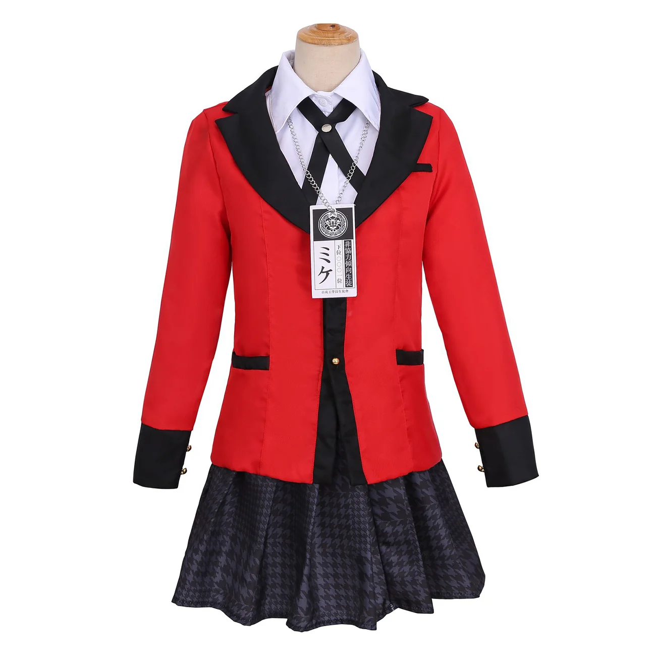 

Hemixush Anime Cos Jabami Yumeko Cosplay Costume School Uniform Full Set Female JK Suit