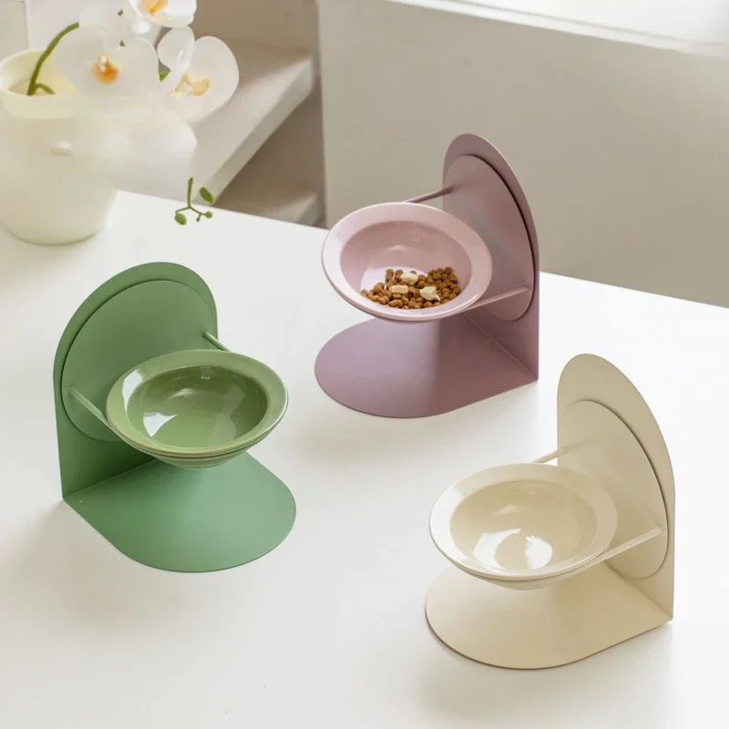 Ceramic Creative Detachable Pet Bowl Cat Dog Bowl Neck Protection Shock Resistant Large Capacity Food and Water Bowl