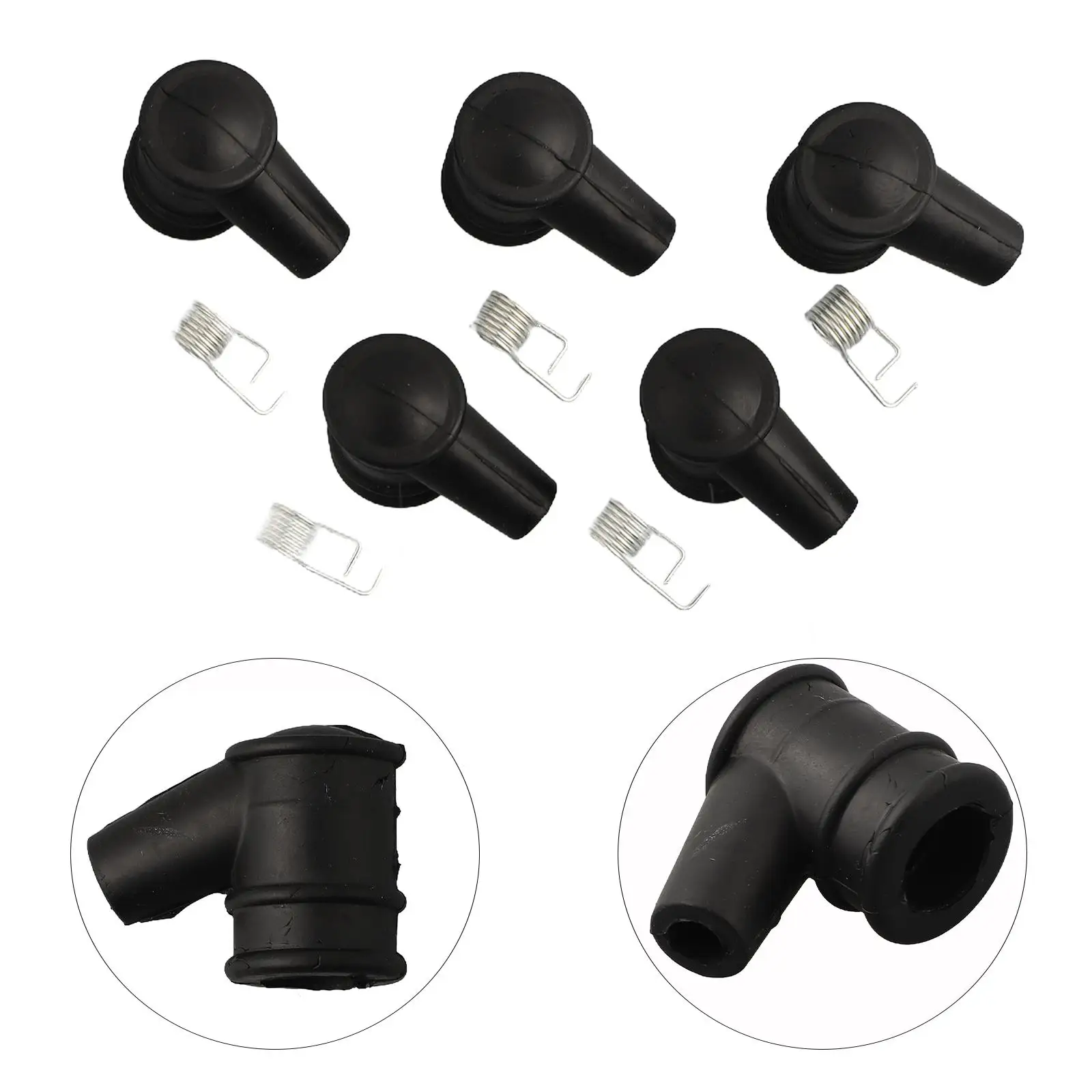 5pcs For Ignition Cap And Spring Kit For 2-Stroke Chainsaws 
