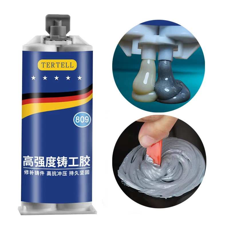 50g/100g Metal Repair Paste 2 In1 Industrial A&B Caster Glue Heat Resistant Sealant Cold Weld Strong Defect Repair Agent Glue