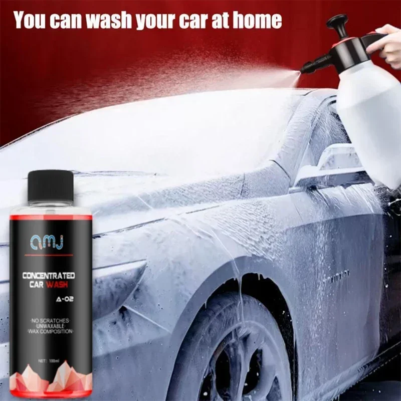 Car Cleaning Supplies Shampoo 100ml Car Shampoo Powerful Cleaner High Concentrated Dilution Ratio 1:100 Car Washing Liquid