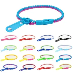 Two-color Zipper Bracelet Korean Version of Fashion Ol Candy Color Personality Bracelet