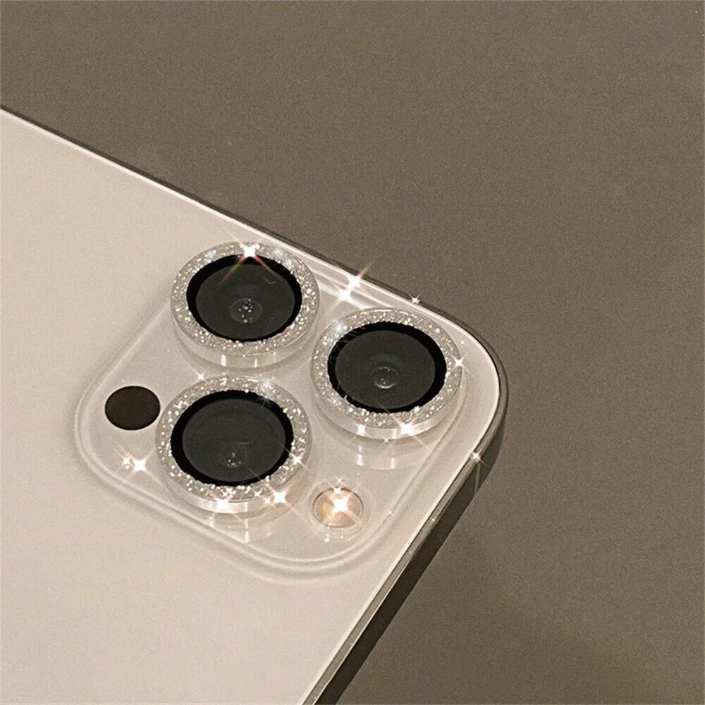 Metal Camera Lens Protector Glass For iPhone 15 Pro Max 12 Mini 14 Pro 13 11 15 Plus Crystal-Clear Film and Metal Ring Eagle Eye