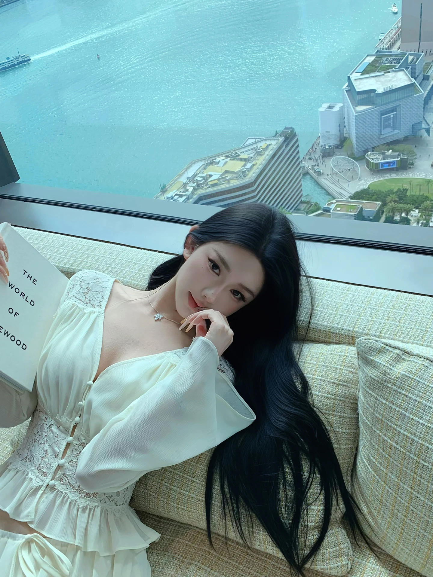 

Комплект JAYKY YANG Alice Love: кружевное платье макси с глубоким V-образным вырезом и длинными рукавами, праздничный стиль, пышное платье А-силуэта, женский костюм