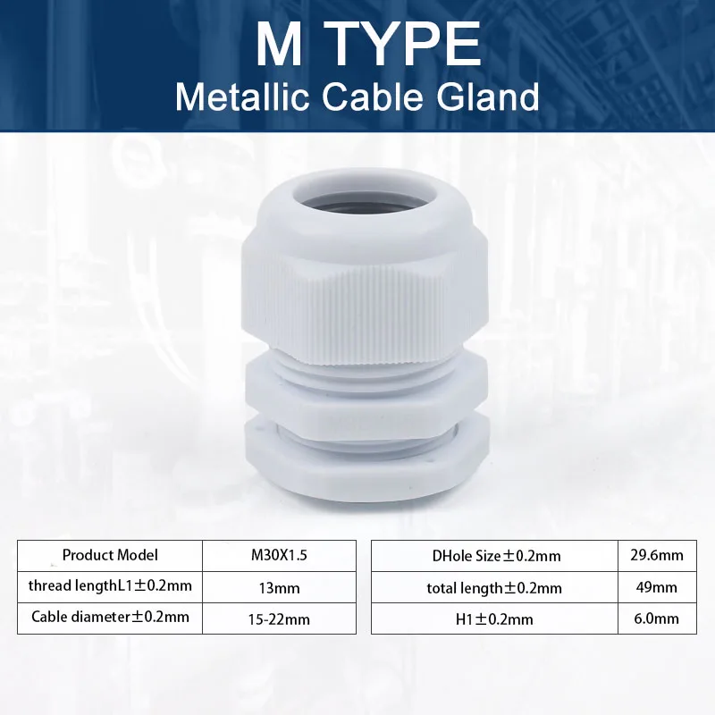 5pcs ip68 Kabel verschraubung wasserdicht verstellbare Kabelst ecker m12/m16/m18/m20/m22/m25/m27/m30 Kunststoff verbindungen schwarz weiß diy go