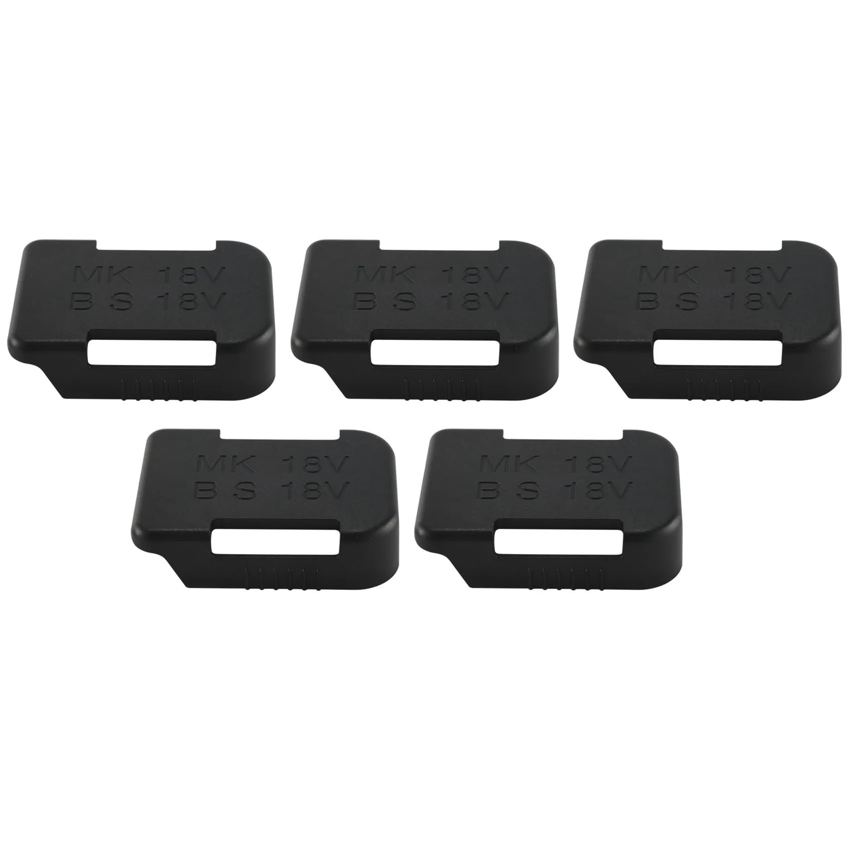 5Pcs Battery Storage Rack Battery Holder Case for Makita 18V Fixing Devices(Black)