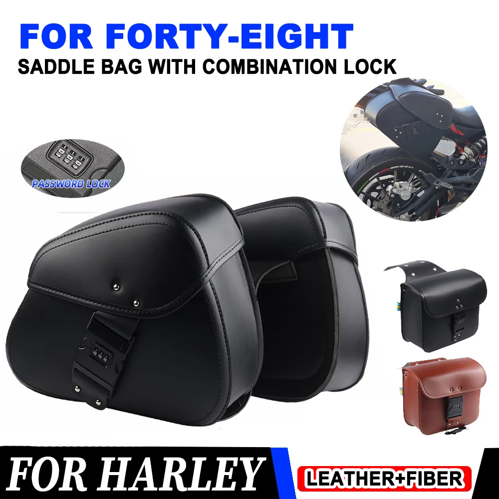 

Motorcycle Retro Luggage Side Bag Tool Storage Bags Rear Seat Bag For Harley Forty-Eight ALL YEAR Accessories Saddle Bag