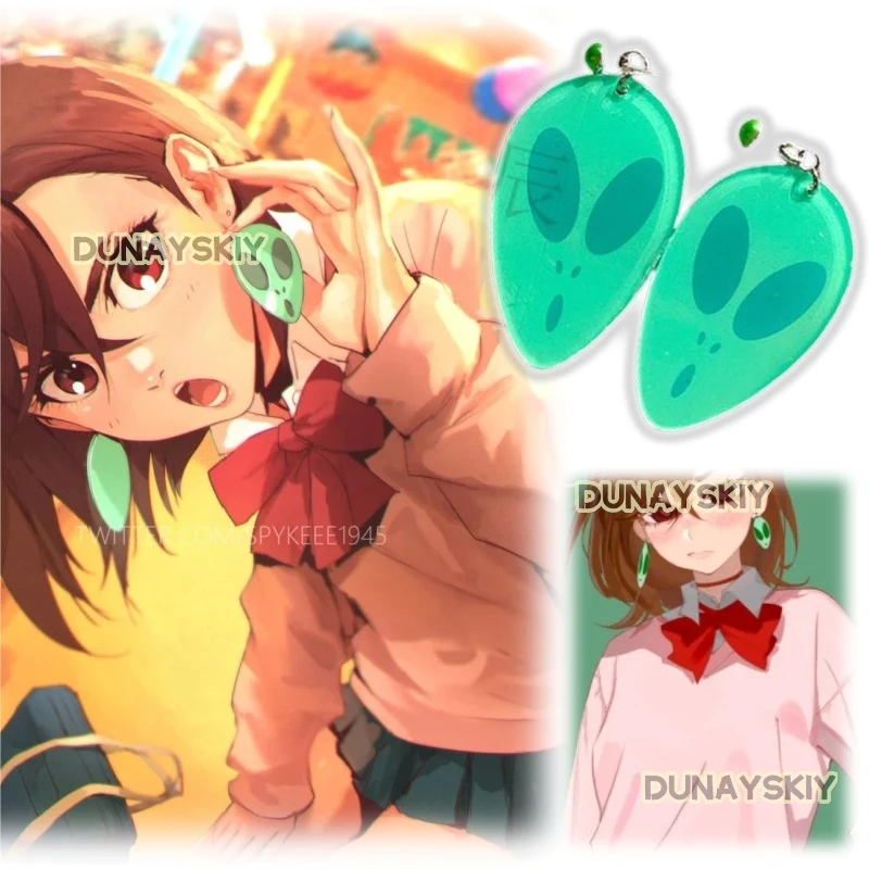 Momo Ayase Ear Clips Anime Dandadan Cosplay Women Ear Clips Ayase Momo Cosplay Accessories Halloween Earring