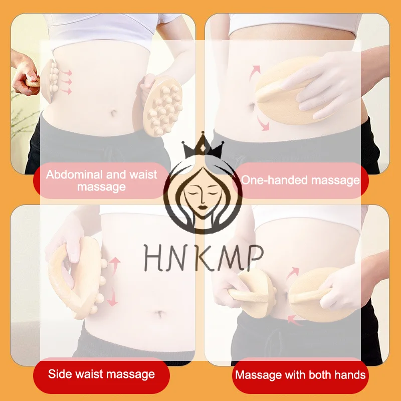 Holztherapie-Faszien-Massagegeräte, Massagebürste aus Holz, Gua Sha-Körperformungswerkzeug, zur Glättung der Meridiane und Massage